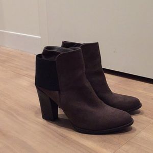 Suede High Heel Booties